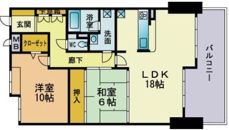 ベルメゾン赤坂フォレスト502号室-間取り