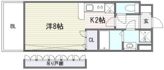 アクアシティ博多サウスステーション907号室-間取り