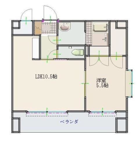 MAST草香江902号室-間取り