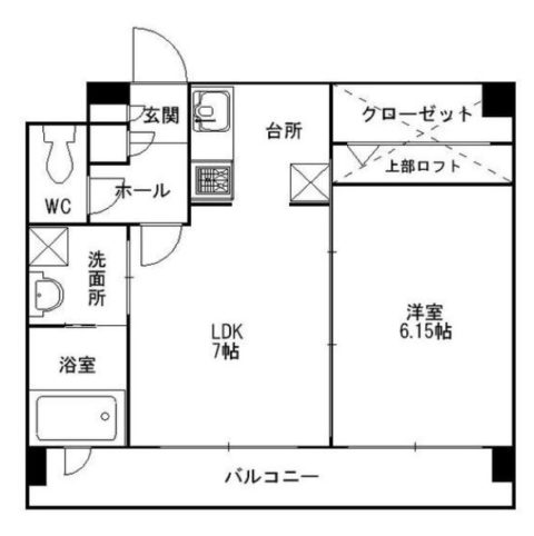 プレミネンテパーク大濠北907号室-間取り