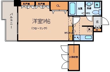 エステートモア薬院倶楽部1007号室-間取り