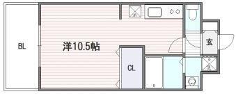 プレミネンテパーク舞鶴I502号室-間取り