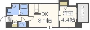 アンピールメゾン天神北505号室-間取り