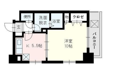 ＧＨ舞鶴501号室-間取り