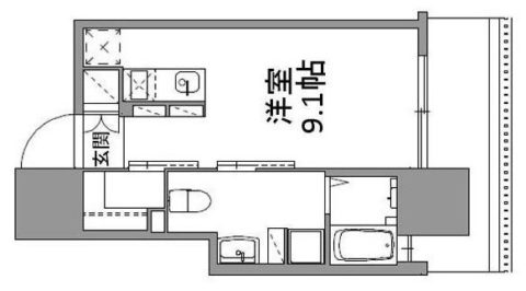 ANDON1004号室-間取り