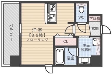 エンクレスト博多Rey706号室-間取り