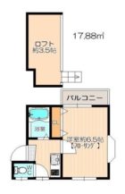 マリンコート - 所在階1階の間取り図 4912