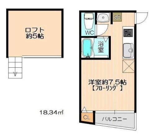 イル・レガーロ西公園II205号室-間取り