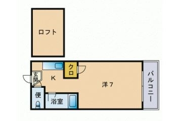 コーポ大濠緑風苑103号室-間取り