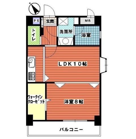 ステイツ天神東II503号室-間取り