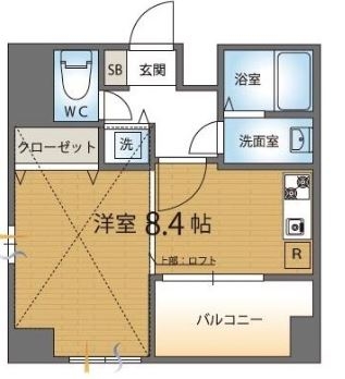 ゴールド大濠801号室-間取り