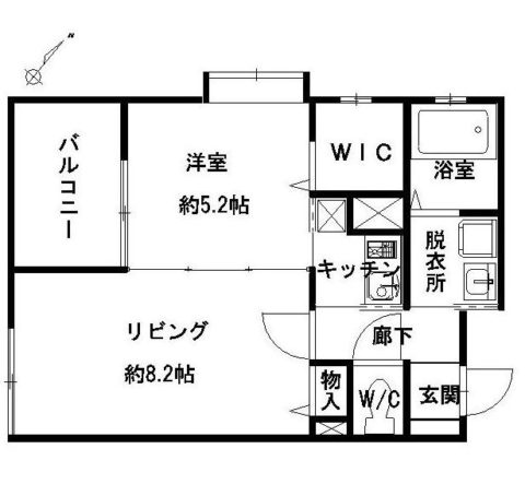 リンデン東薬院301号室-間取り