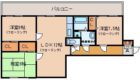 ヴィサージュ平尾 - 所在階 の間取り図