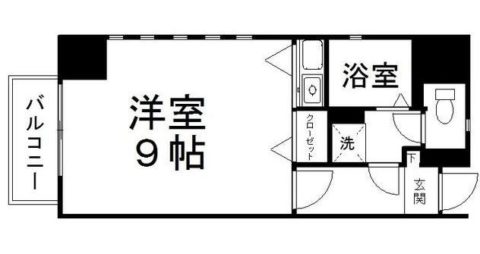 ダイナコート千代県庁口701号室-間取り