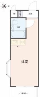 ロマネスク渡辺通第２ - 所在階***階の間取り図 5024