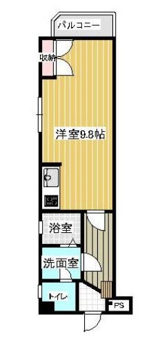 エランドール住吉203号室-間取り