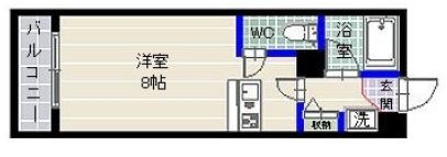 ベルエア305号室-間取り