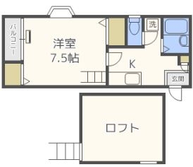 パブリック3番館102号室-間取り