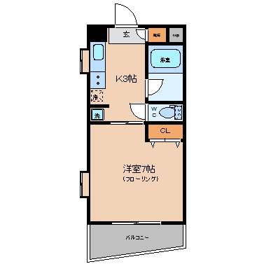 インペリアル舞鶴402号室-間取り