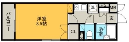 ドマーニ大濠405号室-間取り