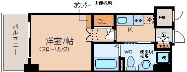 エンクレスト大手門502号室-間取り