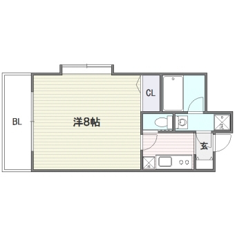 パリス大濠ベイタウン304号室-間取り