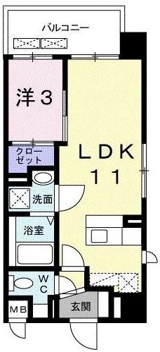 Ｊｏｕ　ＨｏｐｅII102号室-間取り