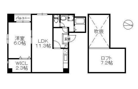 アリエス博多駅南501号室-間取り