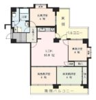 サンセーヌ唐人町 - 所在階 の間取り図