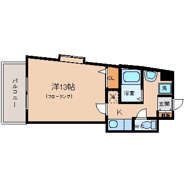 ドリーム博多502号室-間取り