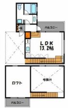 フィルズ薬院 - 所在階 の間取り図