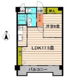 朝日プラザ博多 - 所在階 の間取り図