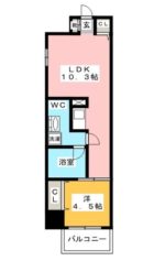 レジデンシャルヒルズアネックススイート - 所在階***階の間取り図 5156