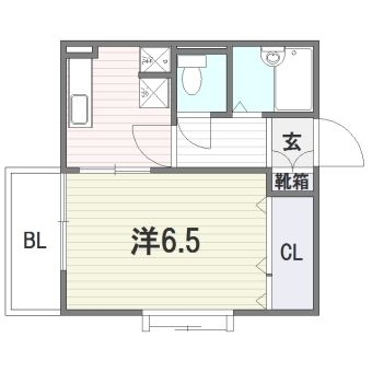 クロスステージ博多駅前506号室-間取り