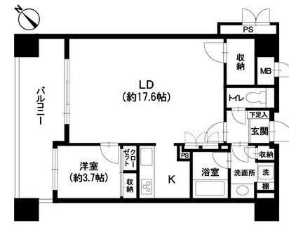 195-GA701号室-間取り