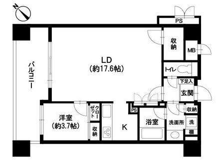 195-GA1001号室-間取り