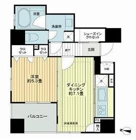 ライオンズ赤坂セントマークス801号室-間取り