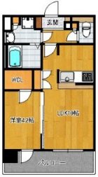 will Ｄo 中洲 - 所在階 の間取り図