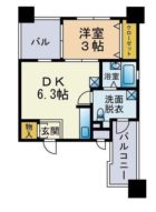 willDo唐人町 - 所在階4階の間取り図 5216