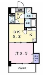 グレイス竹下 - 所在階 の間取り図