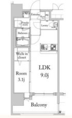 エンクレスト薬院大通り - 所在階***階の間取り図 5221