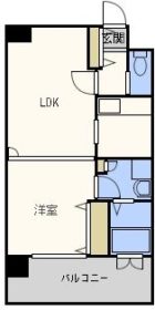 エンクレスト天神南II - 所在階 の間取り図