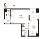 CASE BLDG - 所在階6階の間取り図 5225