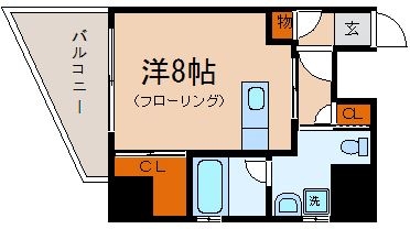 プライムアーバン薬院南1003号室-間取り