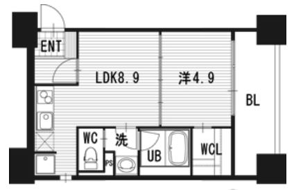 ステイシス博多駅前710号室-間取り