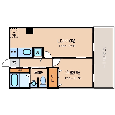 ニーサンサン博多ビル507号室-間取り