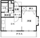 ハイツフォーレスト - 所在階 の間取り図