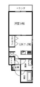 グリーンワールドビル - 所在階 の間取り図