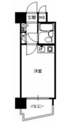 ステイタスマンション博多駅前 - 所在階 の間取り図