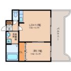 Ｒマンション駅南 - 所在階 の間取り図